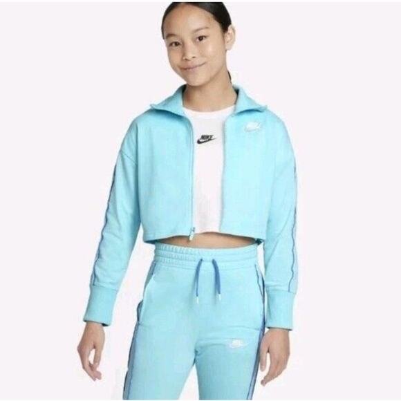 Nike Girls Cropped Athletic Tracksuit Jacket Youth Small 6-7 - Picture 10 of 10